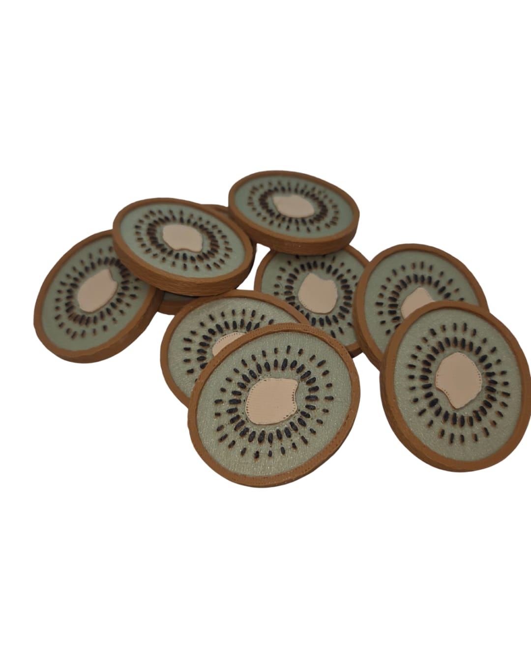 9 tranches de kiwi