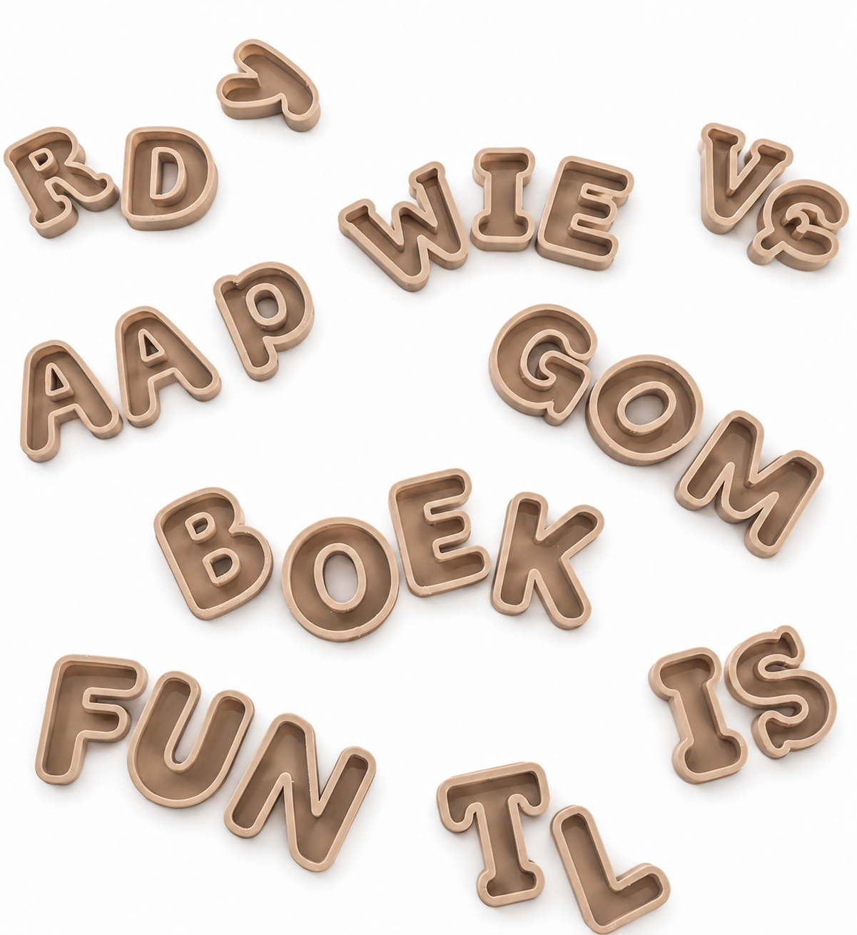 Letters vulvormen