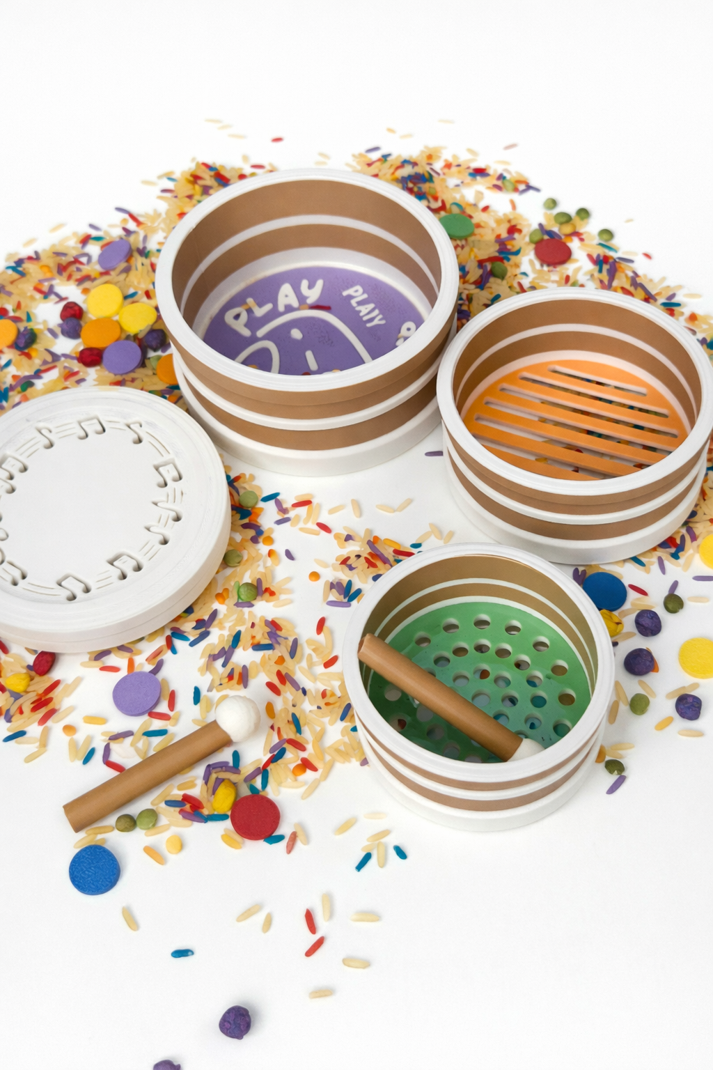 Drum sieves - set of 3