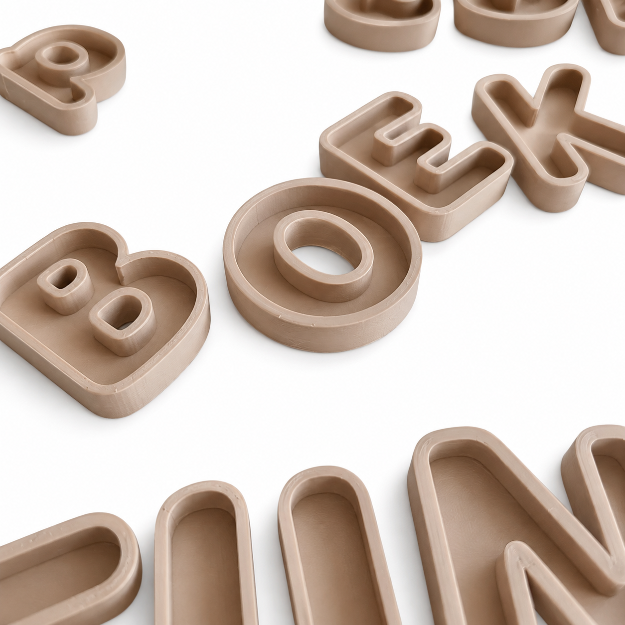 Letters vulvormen