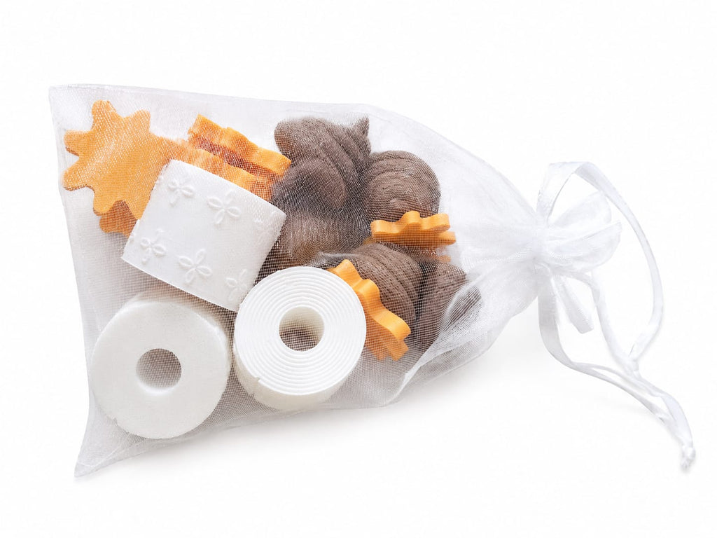 Loose parts plasjes en kakjes