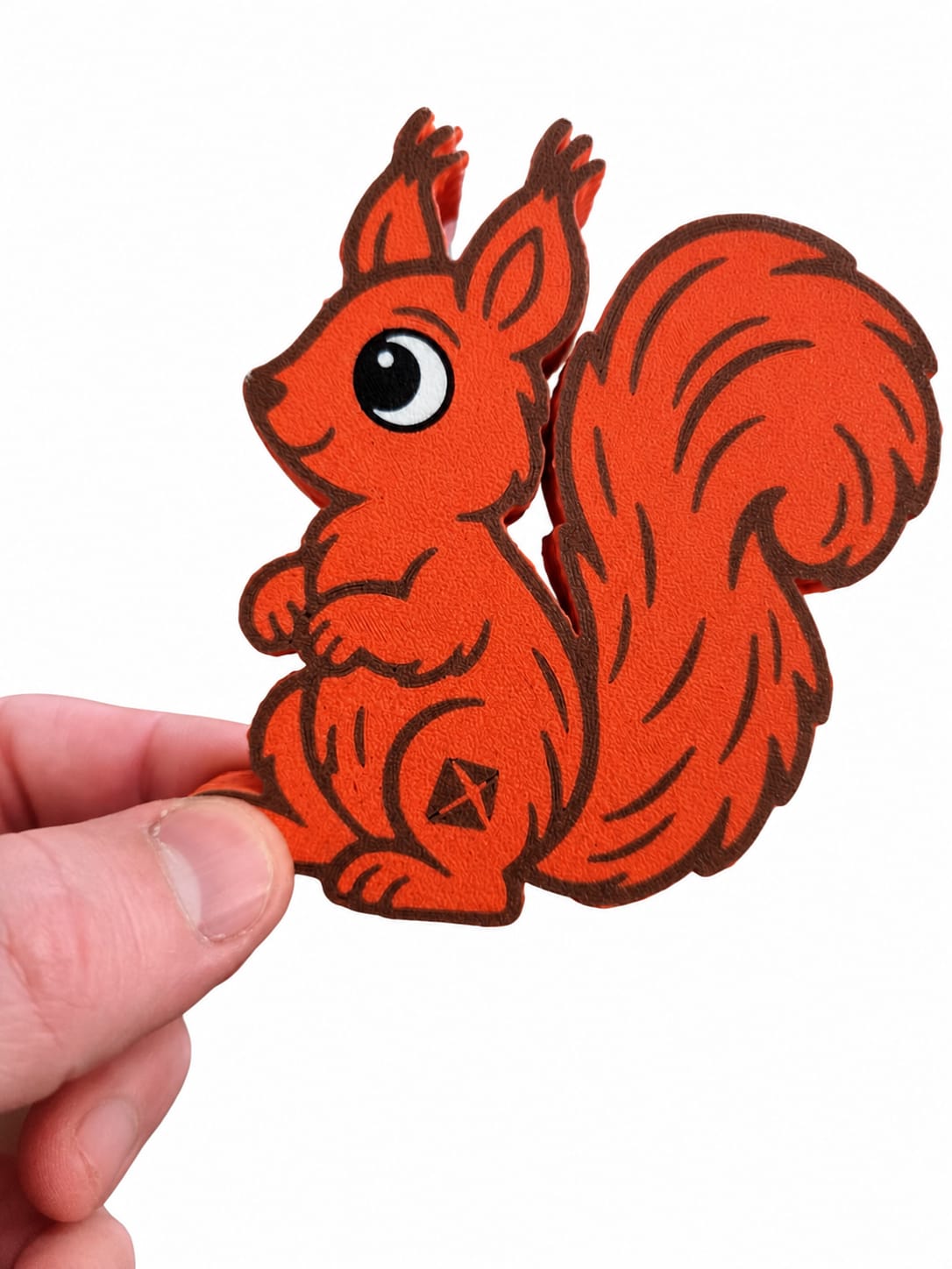 Vulvorm eekhoorn, 3D-geprint sensorisch speelgoed voor herfst en wilde dieren